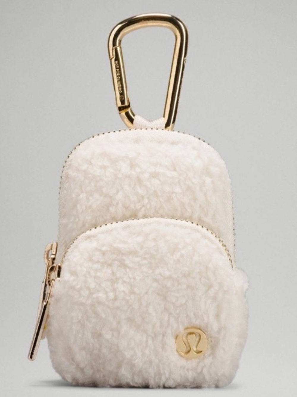Lululemon • Fleece Nano Clip On Ivory Mini Backpack NWT⭐️